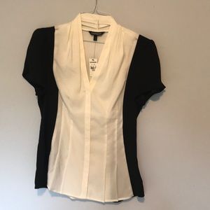 Black & Ivory Blouse